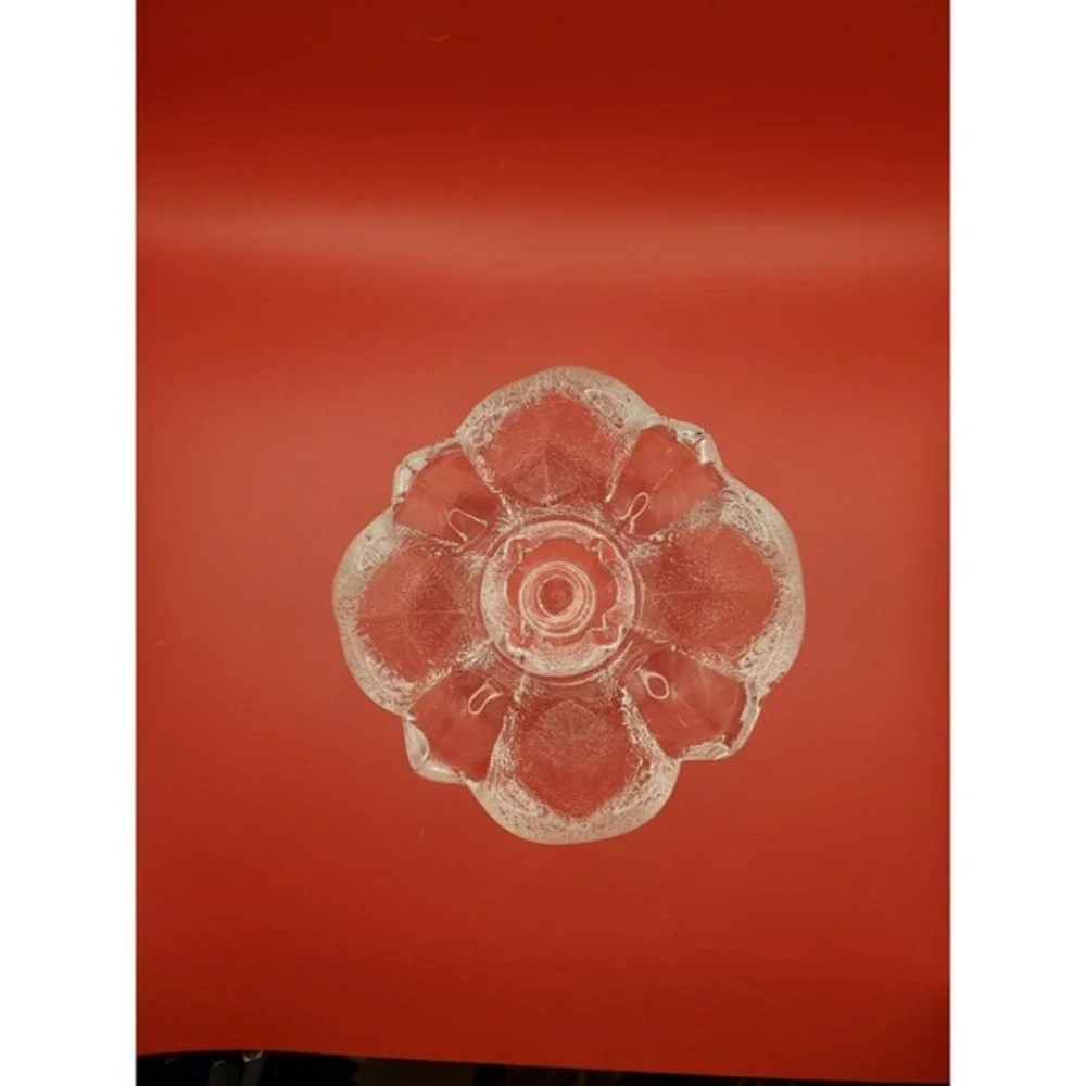 ORREFORS‎ Lars Hellsten Textured Petal Flower Blossom Candle Holder